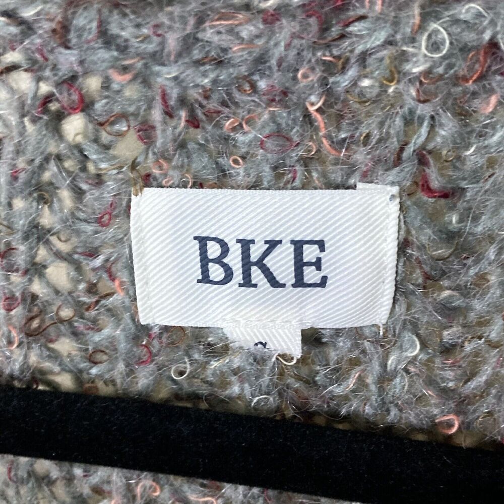 BKE Open Cardigan Sweater Colorblock Small Soft Eyelash Knit Boho Western - Picture 2 of 9